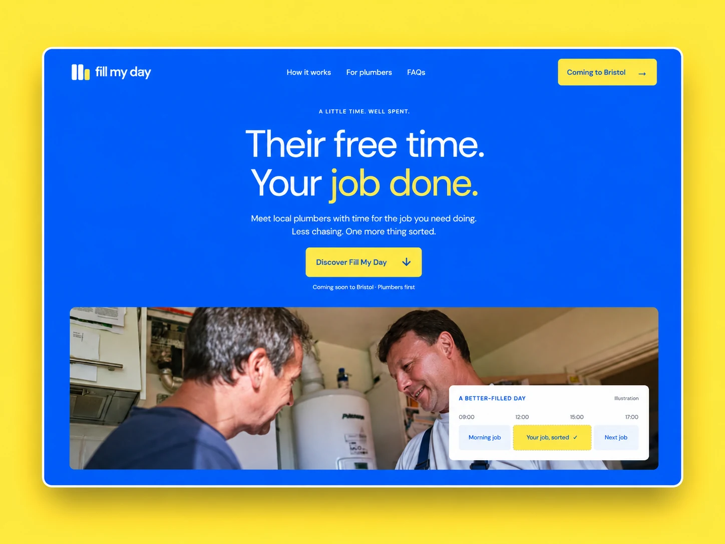 Fill My Day website designed and built by Wall & Fifth