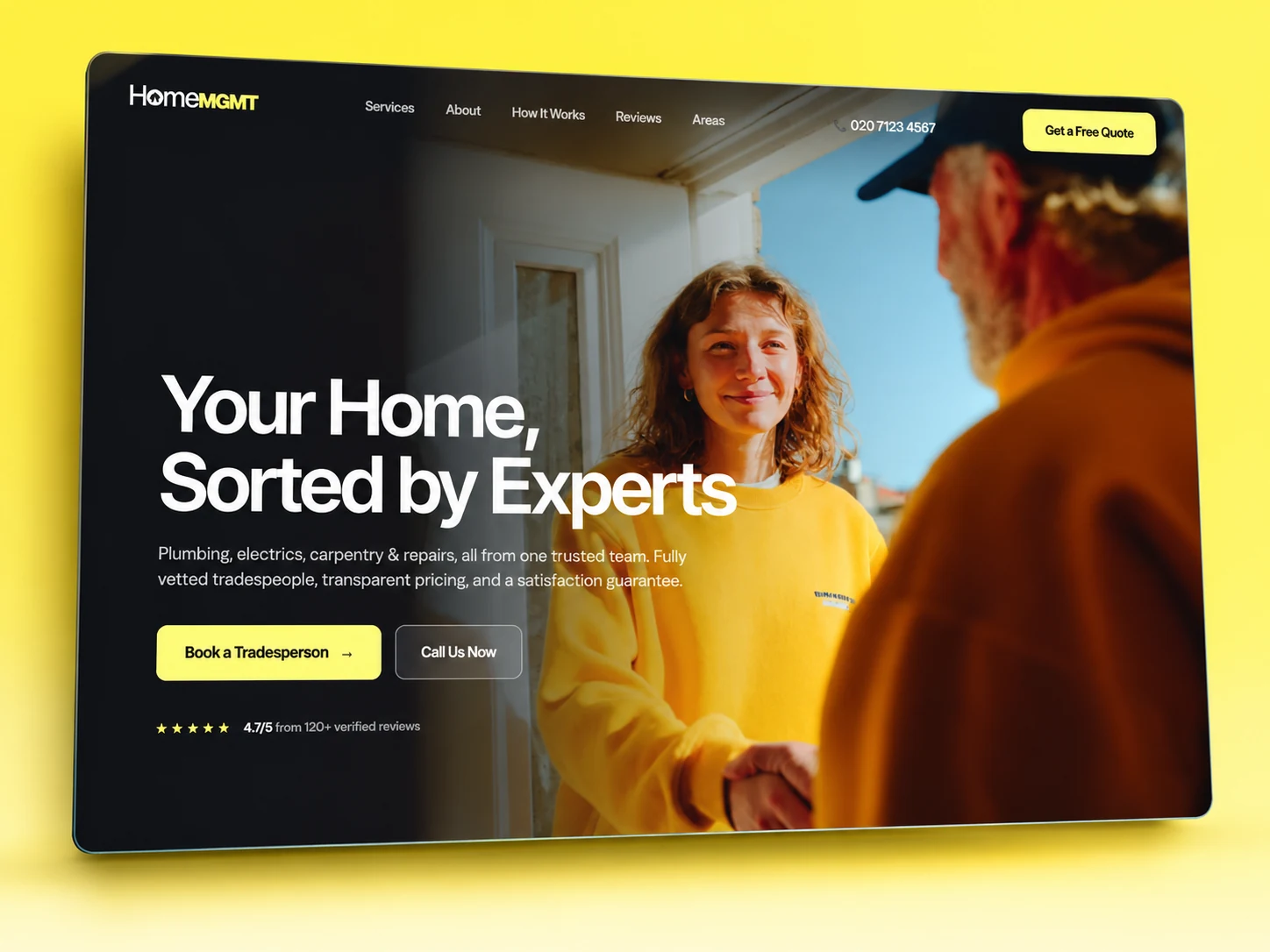 HomeMgmt website designed and built by Wall & Fifth