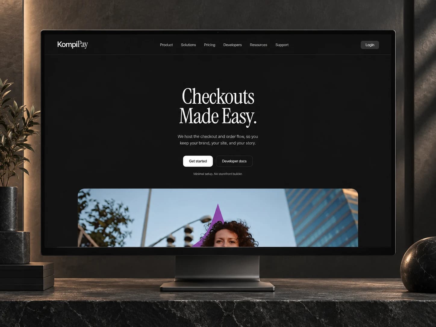 KompiPay website designed and built by Wall & Fifth