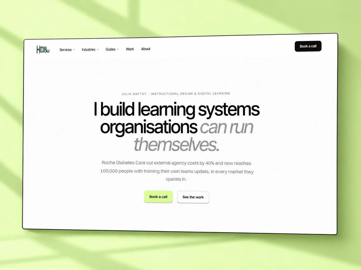 Lima Limón website designed and built by Wall & Fifth