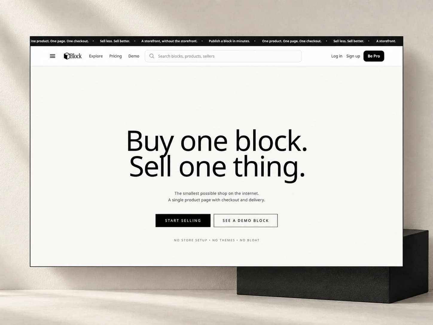 ShopaBlock website designed and built by Wall & Fifth