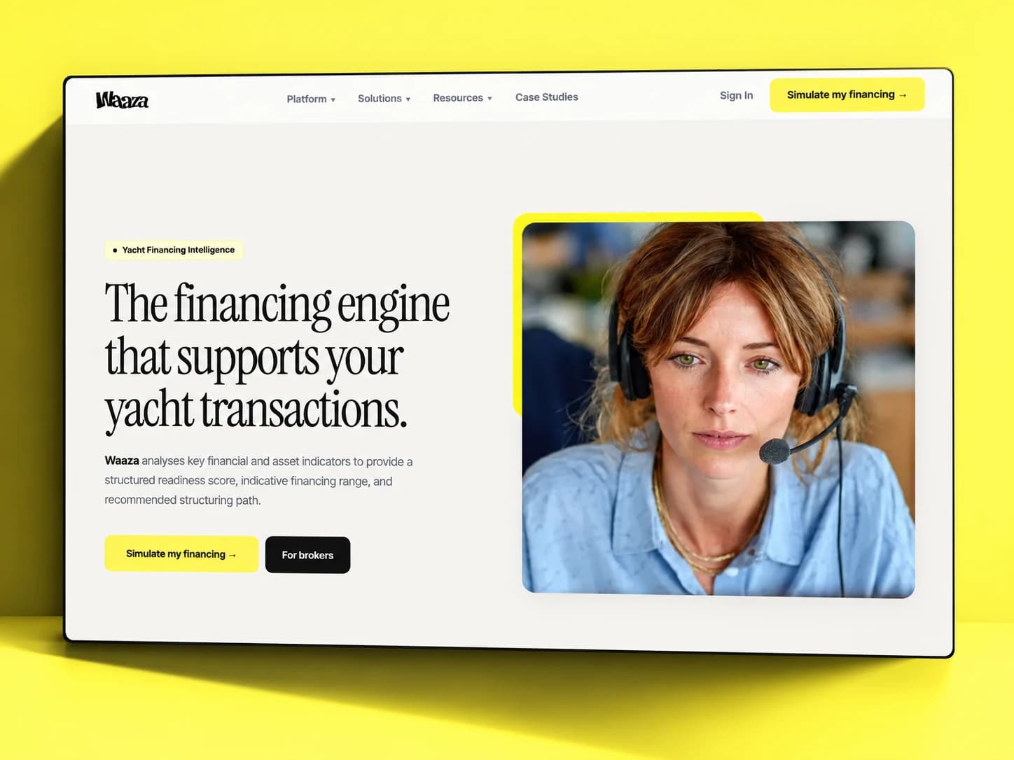 Waaza website designed and built by Wall & Fifth