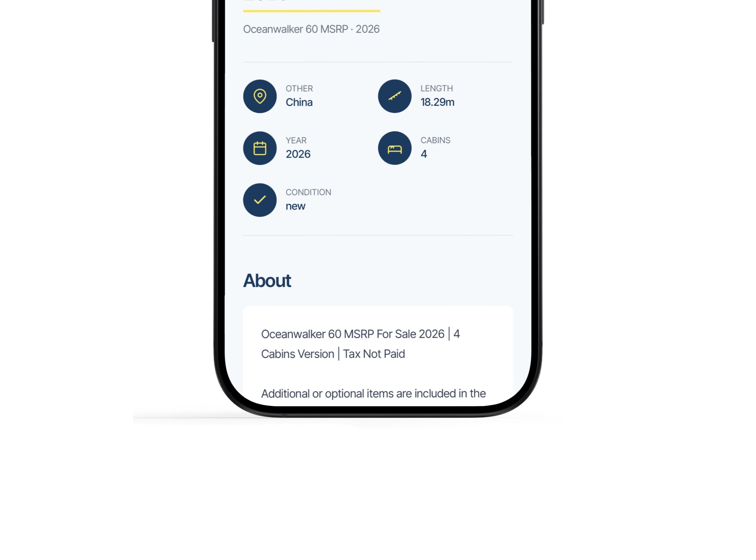SellYourBoat.io listing specification